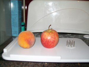 Chopping board with spikes